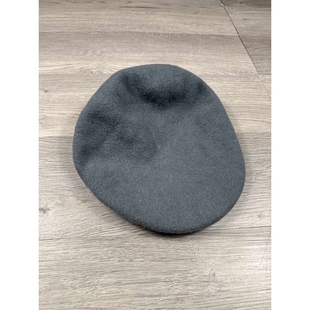 Kangol Hat Cap Mens Wool Large Gray Blue Geez Newsboy Cabbie